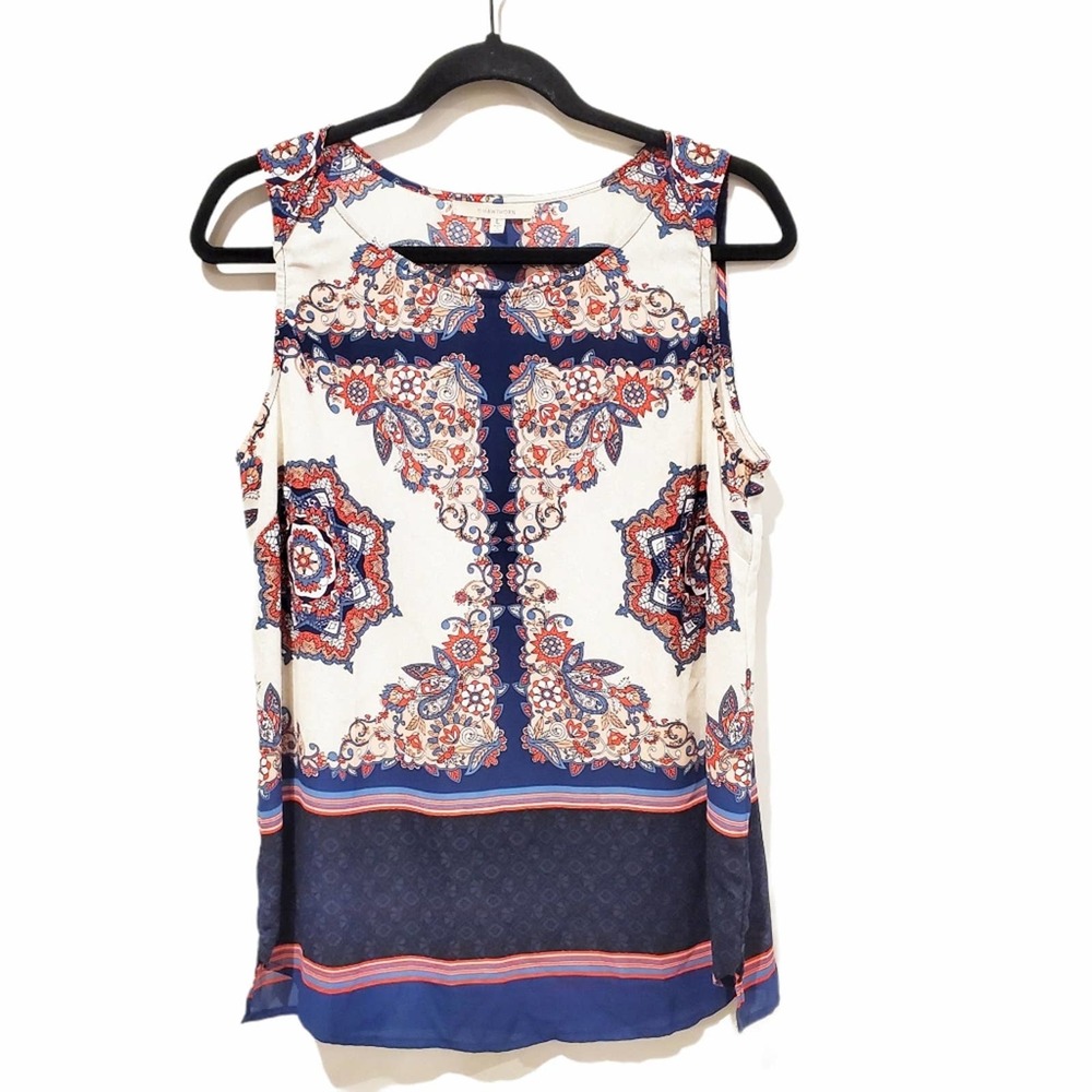 41 Hawthorn Multi Patterned Sleeveless Blouse